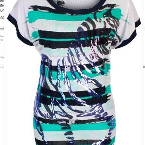 Gorgeous Desigual Glitter Zebra Top